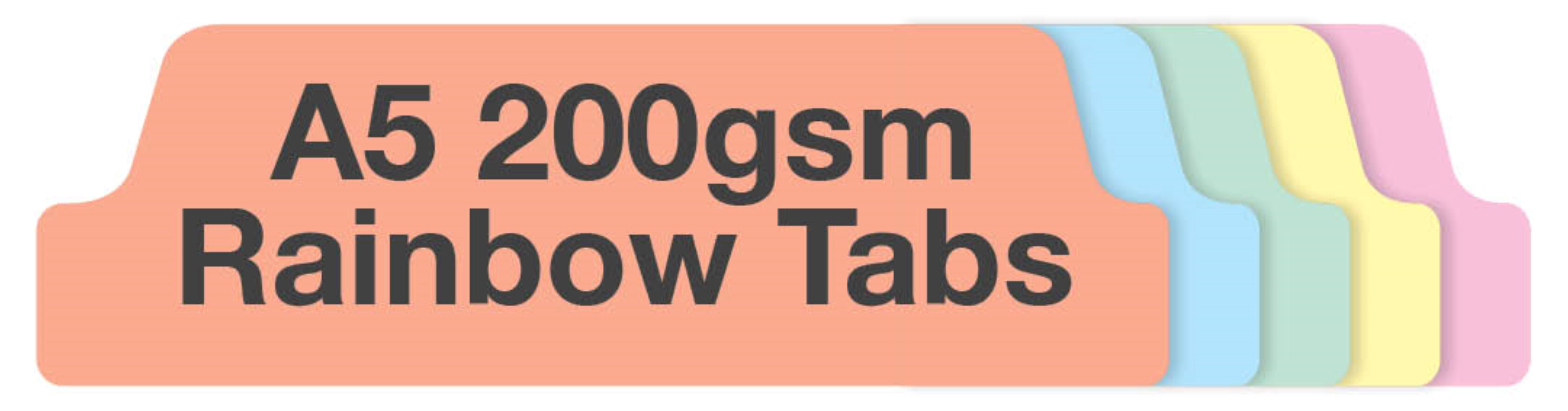 Ozzie Tabs A5 200gsm Rainbow Dividers