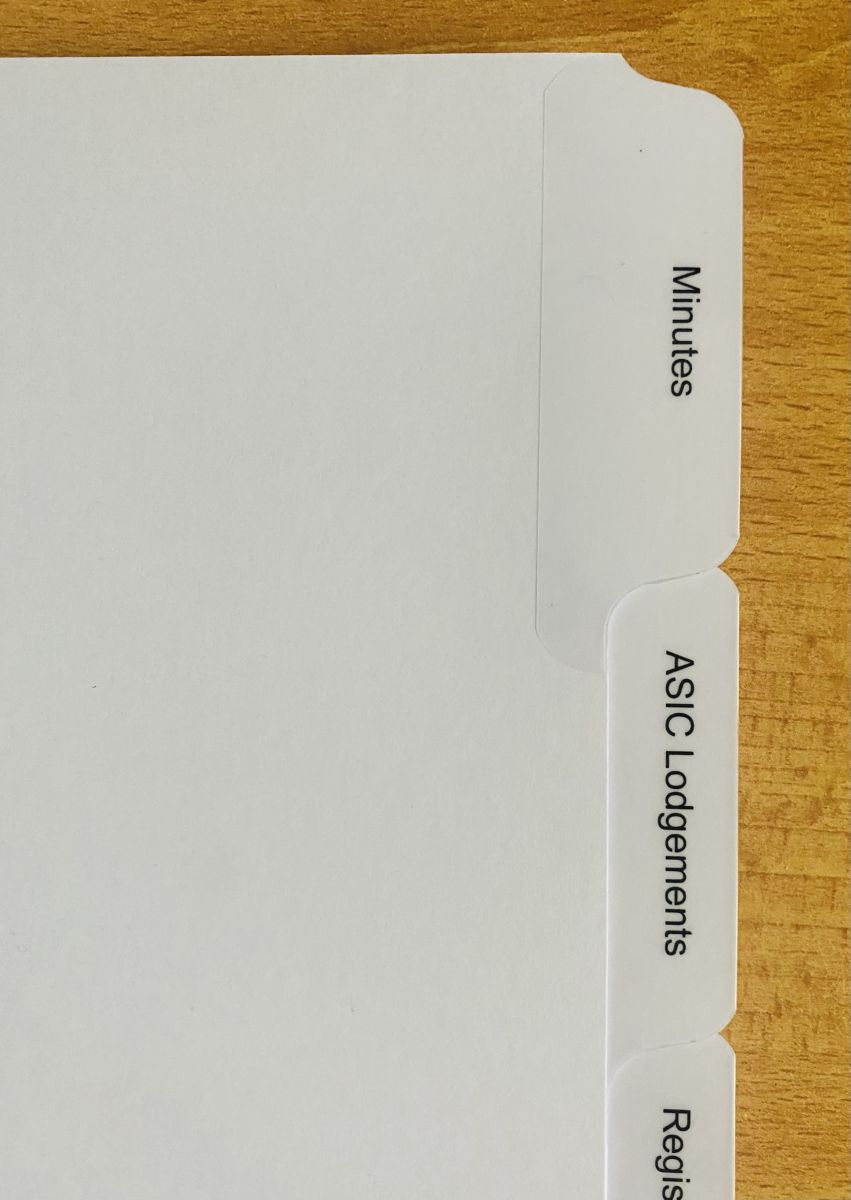 Clear Mylar on Tab - Click on image to see ordering options